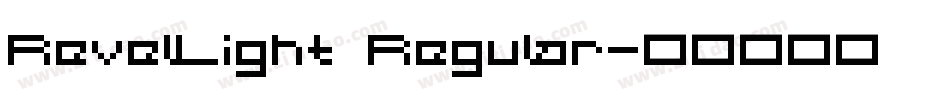 RevelLight Regular字体转换